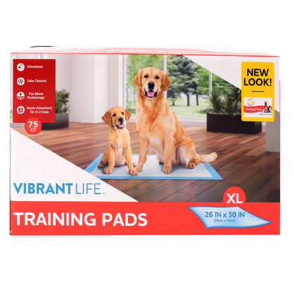 Wholesale price for Vibrant Life Training Pads, XL, 26 in x 30 in, 75 Count ZJ Sons Vibrant Life 