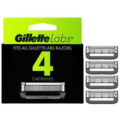 Wholesale price for Gillette Labs Men's Razor Blade Refills with Exfoliating Bar, 4 Refills ZJ Sons Gillette 