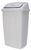 Mainstays 13 gal Plastic Swing Top Lid Kitchen Trash Garbage Can, Gray