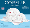 Wholesale price for Corelle® Splendor, White and Red, 12 Piece, Dinnerware Set ZJ Sons Corelle 