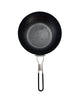 Ozark Trail 9.5 inch Camping Frying Pan Black Carbon Steel with Folding Handle