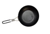 Ozark Trail 9.5 inch Camping Frying Pan Black Carbon Steel with Folding Handle