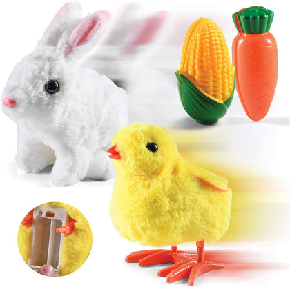 Wholesale price for Prextex Plush Bunny & Squeaking Chick Set with Velcro Carrot and Corn Gift Toy Accessory Easter Basket ZJ Sons ZJ Sons 