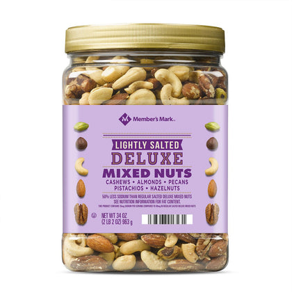 Wholesale price for Member's Mark Lightly Salted Deluxe Mixed Nuts (34oz) ZJ Sons Member's Mark 