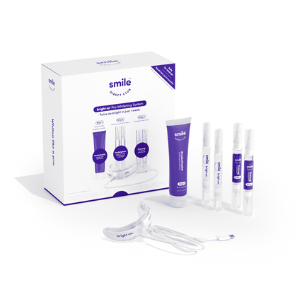 Wholesale price for SmileDirectClub Pro Teeth Whitening System with LED Light - 4 Pack Pens and Whitening Toothpaste - Professional Strength Hydrogen Peroxide - Pain Free and Enamel Safe ZJ Sons SmileDirectClub 