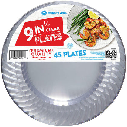 Wholesale price with free shipping - Member's Mark Clear Plastic Plates, 9