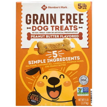 Wholesale price for Member's Mark Grain-Free Dog Treat Biscuits, Peanut Butter Flavored (5 lbs.) ZJ Sons Member's Mark 