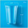 Wholesale price for Member's Mark Clear Plastic Cups, 20 oz. (120 ct.) ZJ Sons Member's Mark 