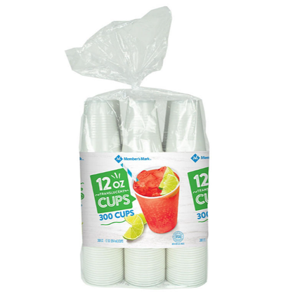 Wholesale price for Member's Mark Translucent Plastic Cups (12 oz., 300 ct.) ZJ Sons Member's Mark 
