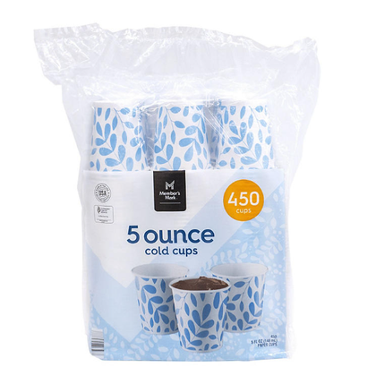 Wholesale price for Member's Mark Printed Paper Bath Cold Cup (5 oz., 450 ct.) ZJ Sons Member's Mark 