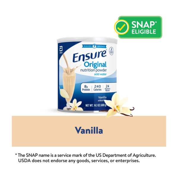 Ensure Original Vanilla Nutrition Powder, Protein Powder, 14.1 oz