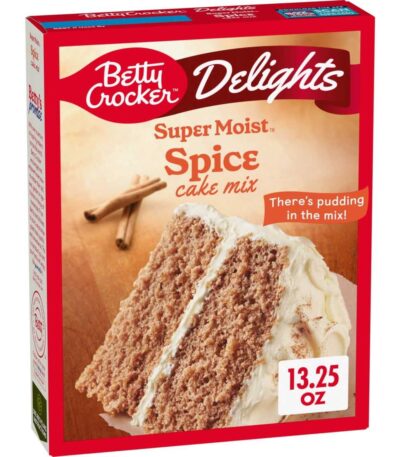 Betty Crocker Delights Super Moist Spice Cake Mix box 13.25 oz