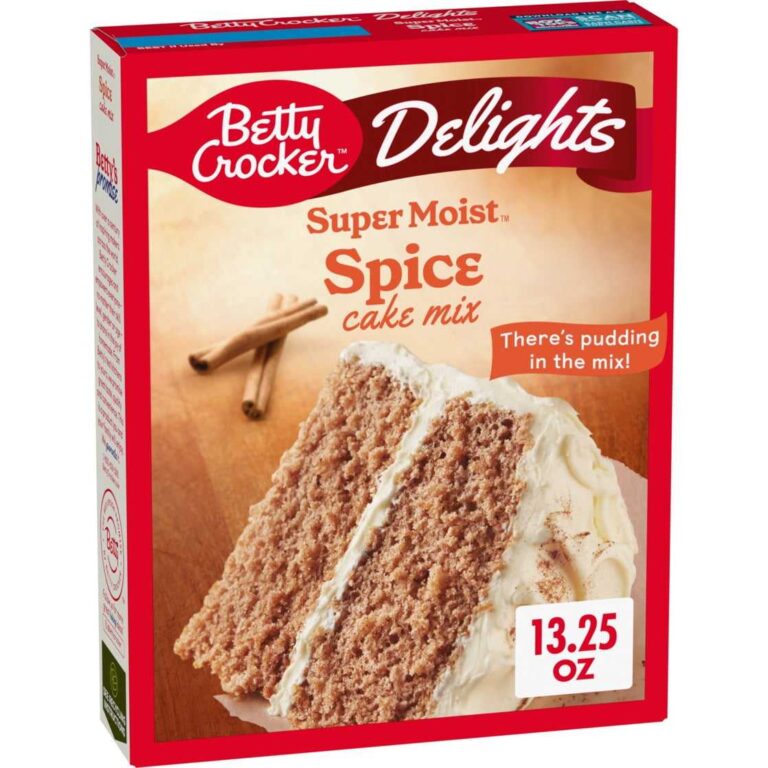 Betty Crocker Delights Super Moist Spice Cake Mix box 13.25 oz