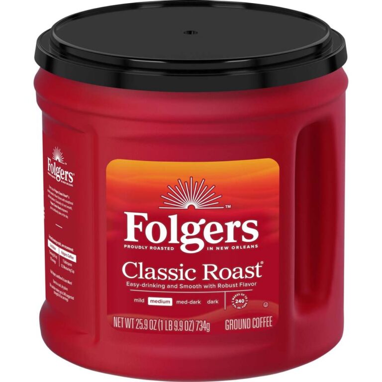 Folgers Classic Roast Ground Coffee 25.9 oz canister front view