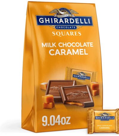 GHIRARDELLI Milk Chocolate Candy SQUARES caramel filling bag