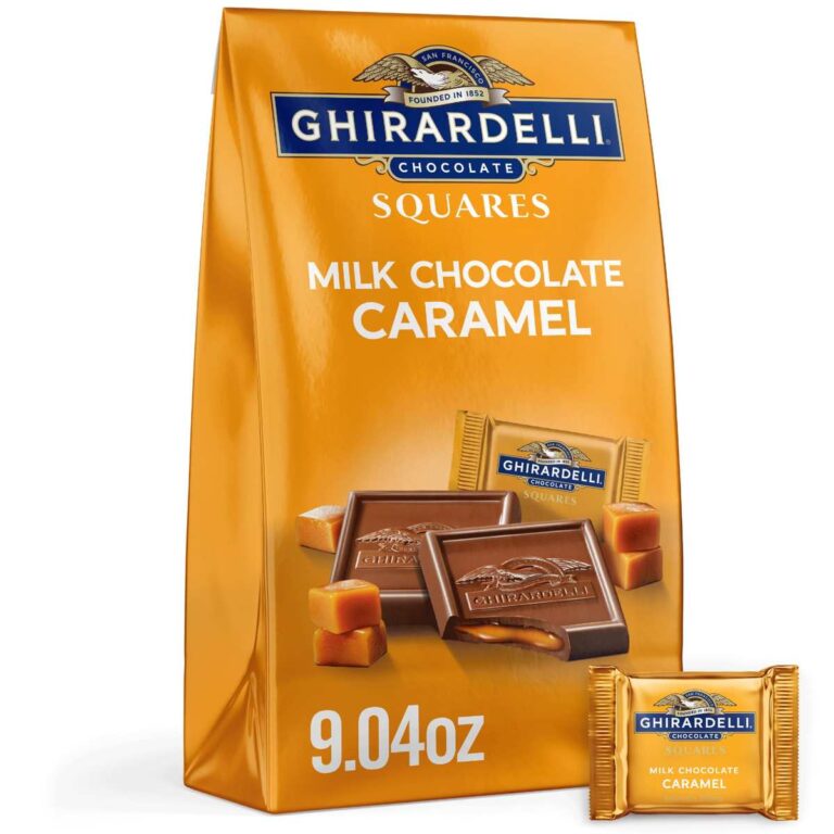 GHIRARDELLI Milk Chocolate Candy SQUARES caramel filling bag