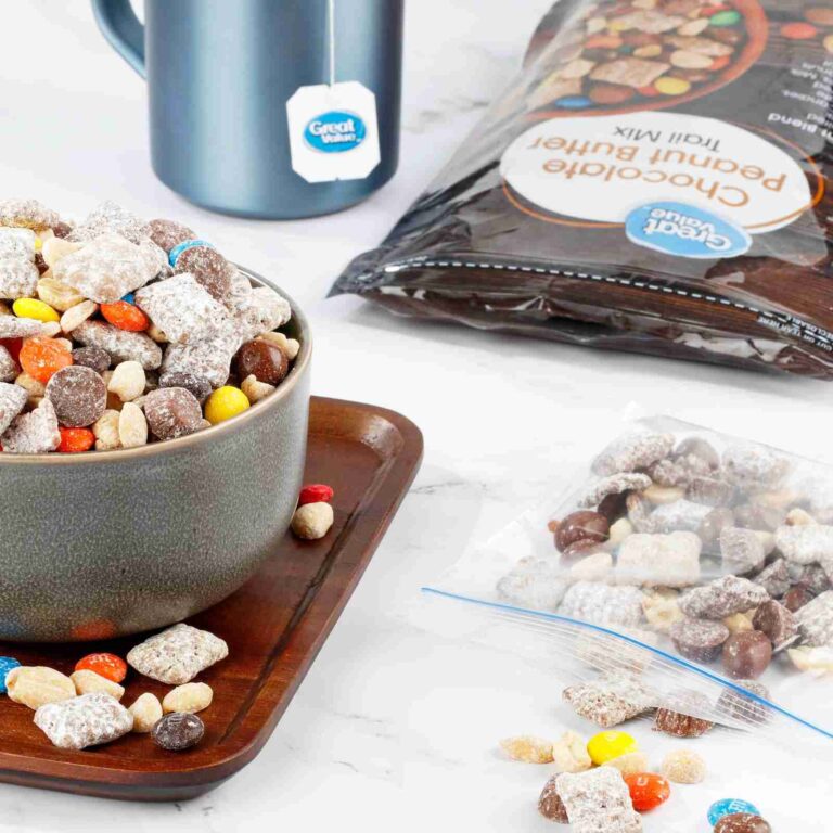 Great Value Chocolate Peanut Butter Trail Mix package
