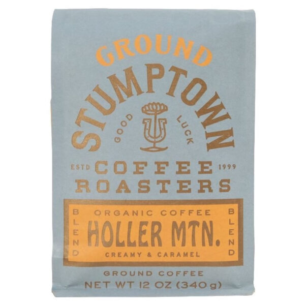 Stumptown Coffee Organic Holler Mountain Premium Dark Roast Ground Coffee, Arabica, 12 oz