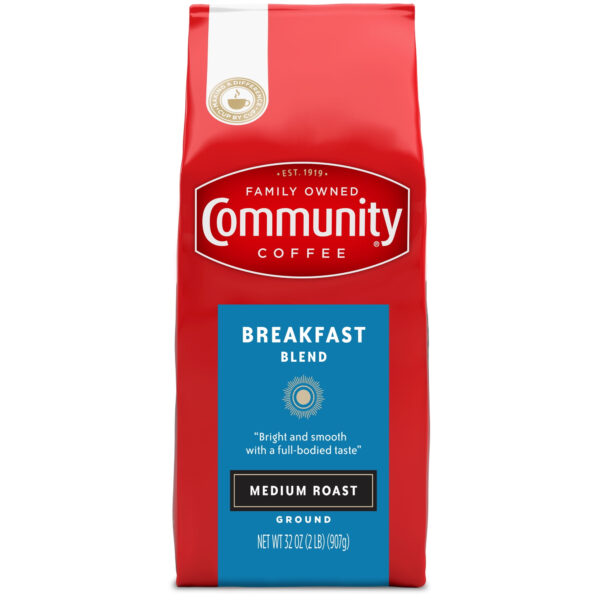 Community Coffee Breakfast Blend Medium Roast Ground 32 oz Gable Top
