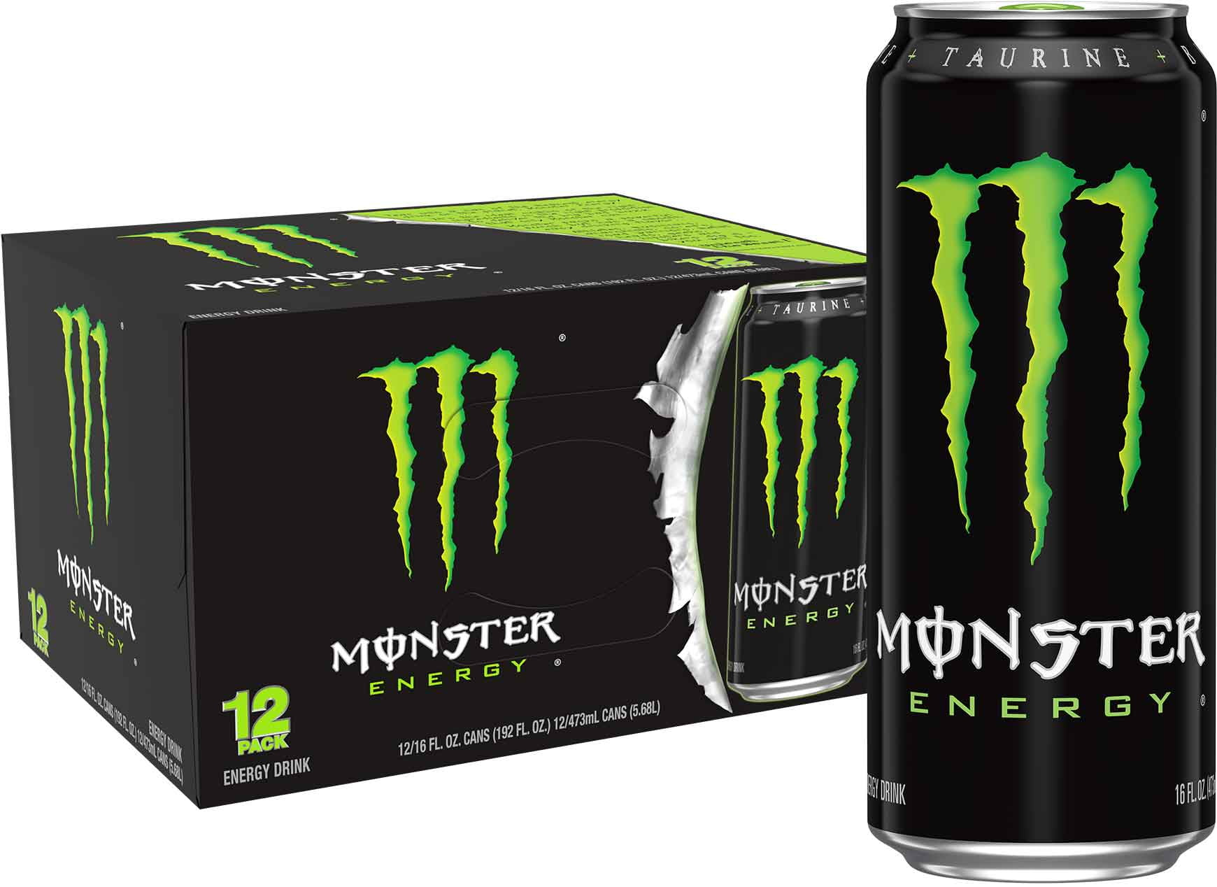 69d616e3e596606a5b0193eac85a5dd1f005ec13d1e02727a7ad9.jpg Monster Energy, Original, Energy Drink, 12 count, 16 fl oz - Image 1