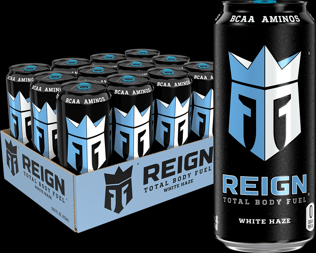 69d61772829870906098d02d89914f10c6ee40e669e7708295f91.jpg Reign Total Body Fuel, White Haze, Performance Energy Drink, 16 fl oz, 12 Cans - Image 1