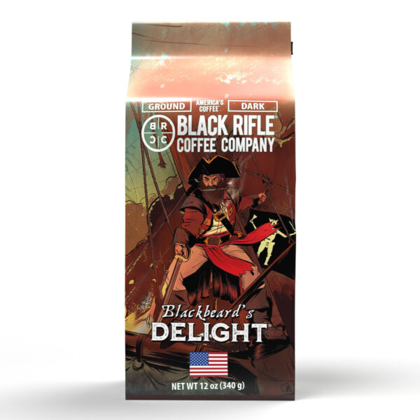 Black Rifle Coffee Company Blackbeard's Delight, Dark Roast, Ground Coffee, 12 oz