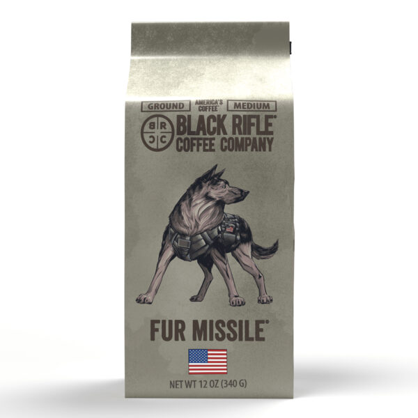 Black Rifle Coffee Company Fur Missile, Medium Roast, Ground Coffee, 12 oz