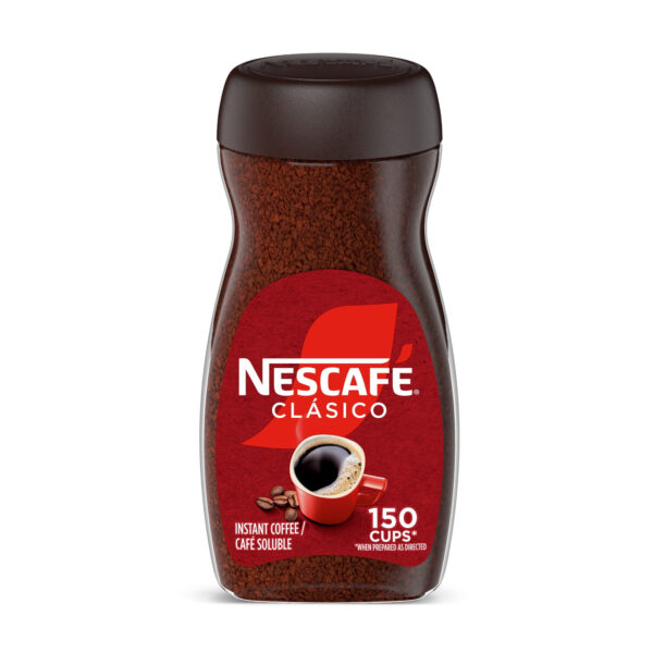NESCAFÉ CLÁSICO Dark Roast Coffee, Instant Coffee, 10.5 oz, 1 Jar