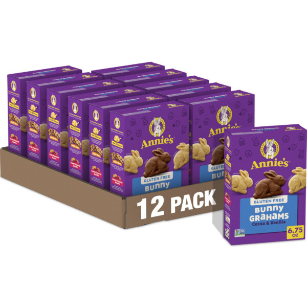 (12 pack) Annie's Gluten Free Rice Pasta and Cheddar, Made with Real Cheese, 6 oz