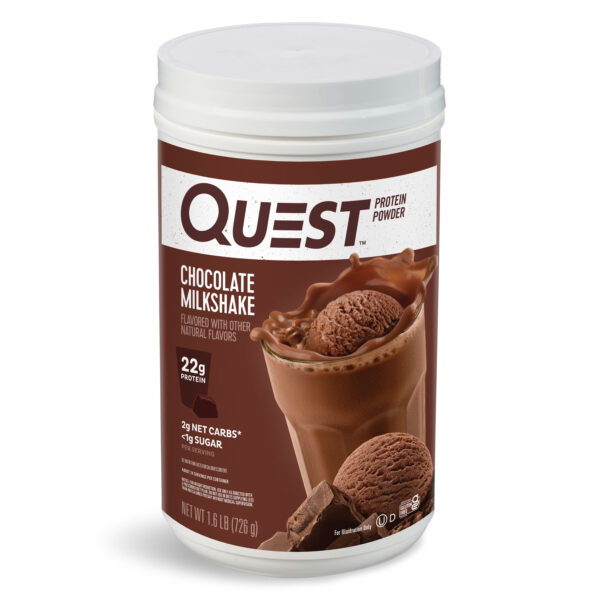 Quest Protein Powder, Chocolate Milkshake, 22g Protein, 1.6 lb., 25.6 oz