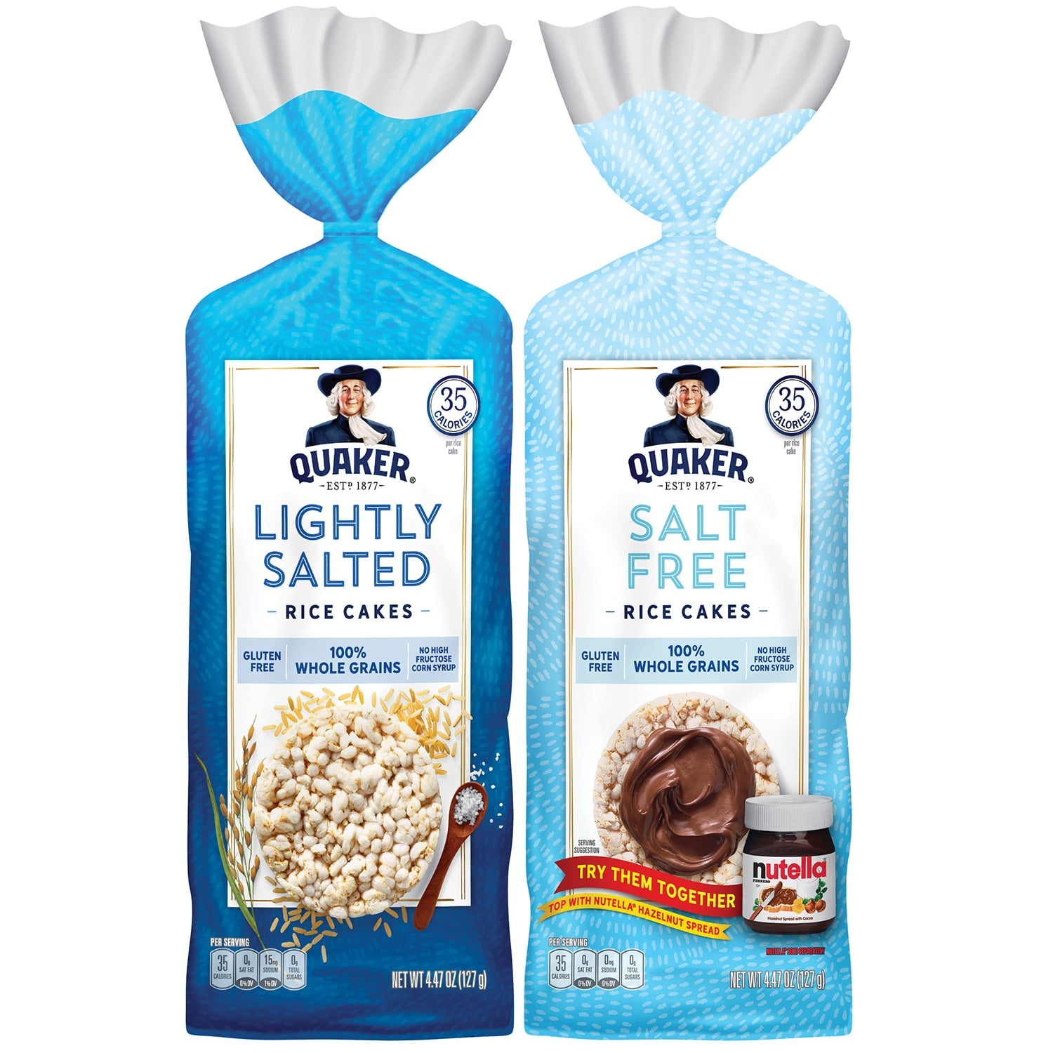 69d8be22a293d7d399b3970d21cedc50696d77ec56451712c0d4d.jpg Quaker Rice Cakes, Plain Variety Pack, Gluten Free, 6 Bags - Image 1