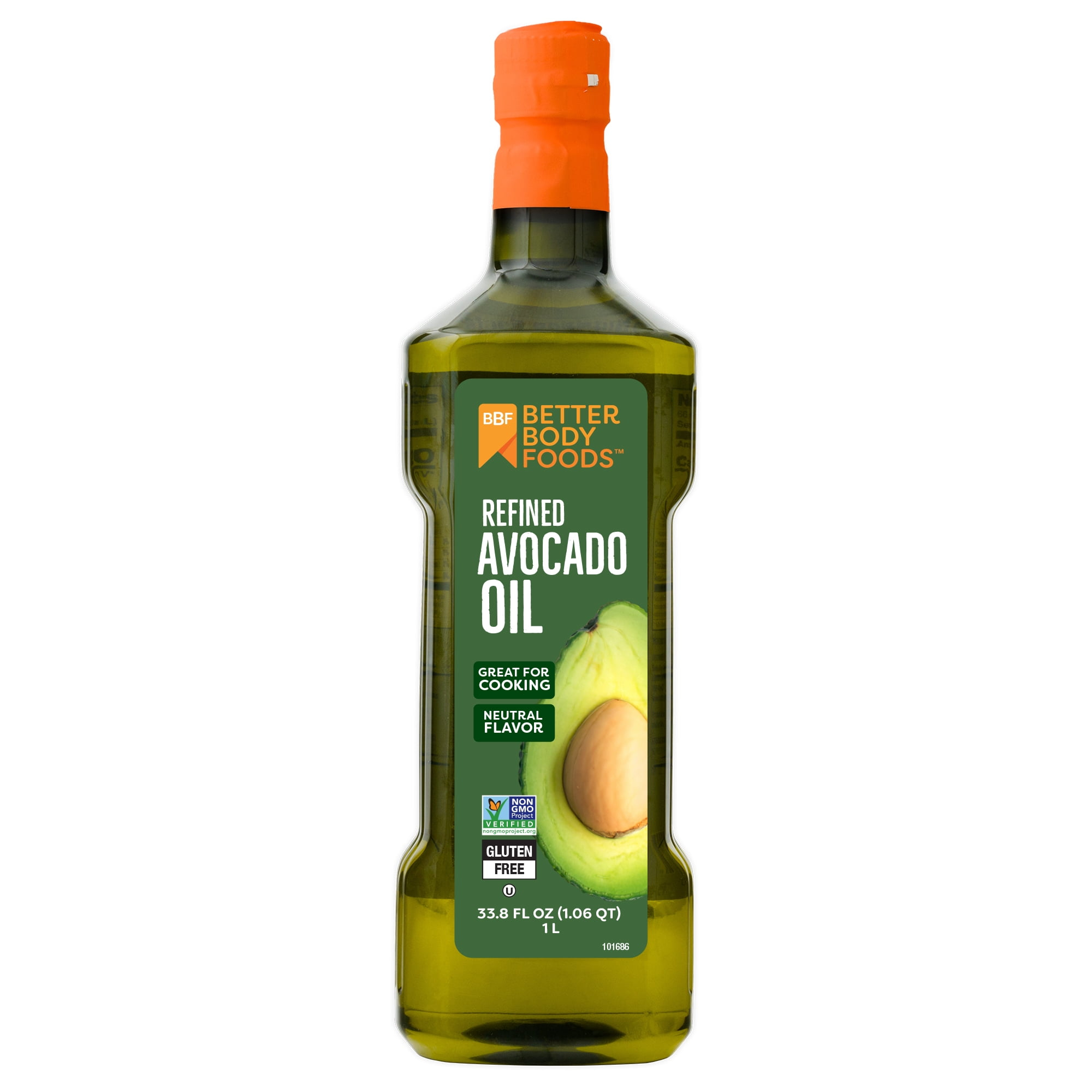 69d8c51f0546bd4ace0c514bd8eaa53c07c9b4167cb480c1f2eb5.jpg BetterBody Foods Refined Avocado Oil, 33.8 fl oz, 1 Liter - Image 1