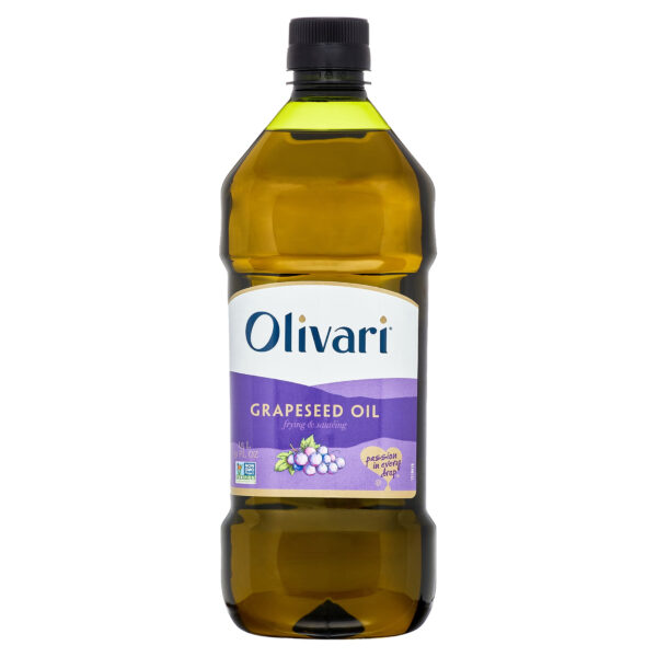 Olivari Grapeseed Oil for Frying and Sauteing, 51 fl oz Plastic Bottle