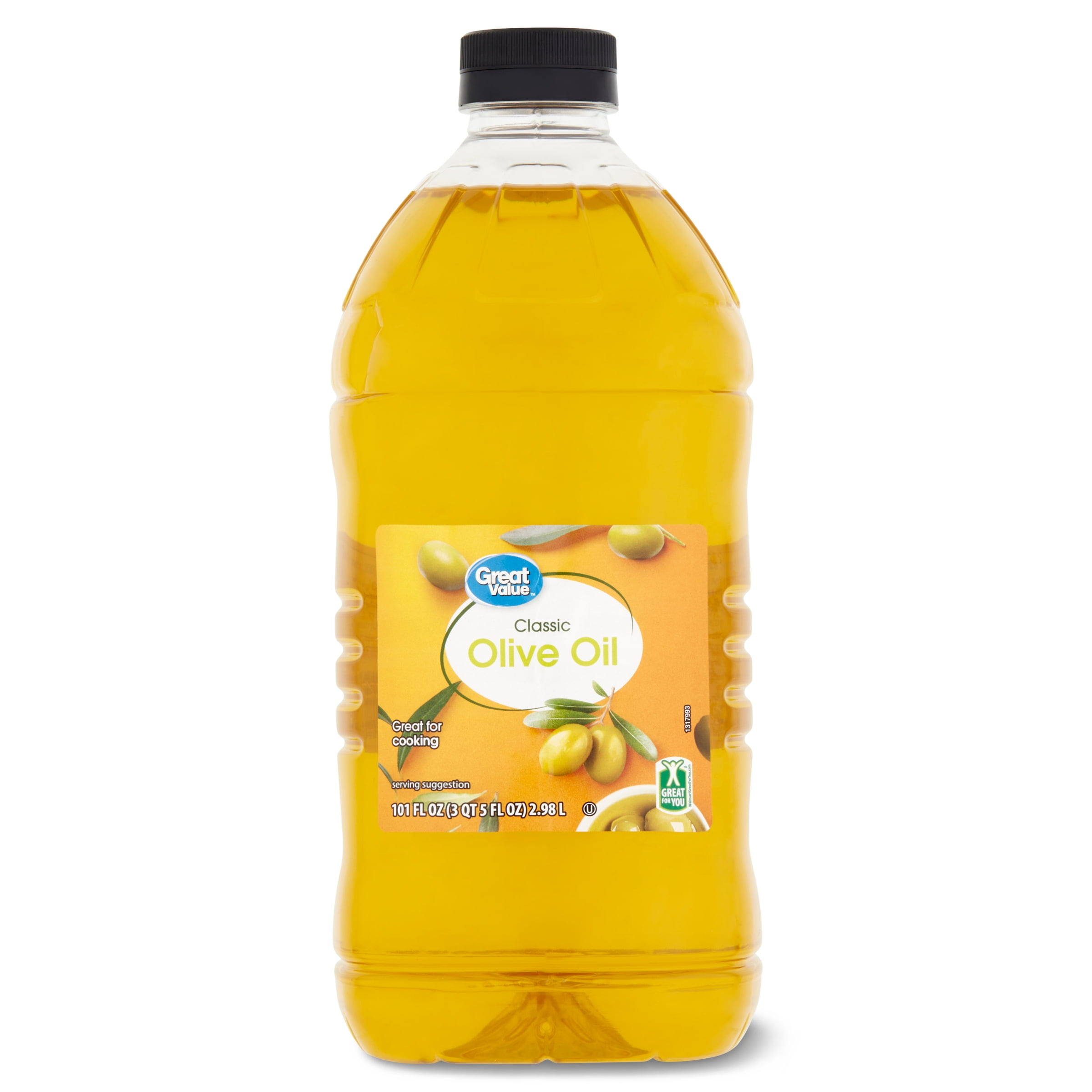 69d8c7546f327a4481c1da319ec7bebc073b03270c471a850553d.jpg Great Value Classic Olive Oil for Cooking 101 fl oz - Image 1