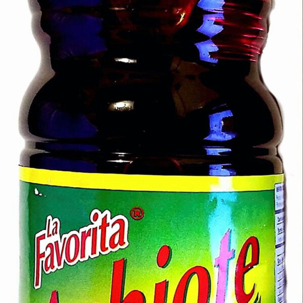 La Favorita Aceite Vegetal con Achiote - Annatto Infused Cooking Oil 16.9oz - Imported from Ecuador