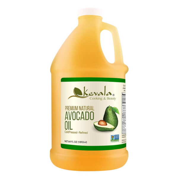 Kevala Premium Natural Avocado Oil, 1/2 Gallon (64 fl oz)