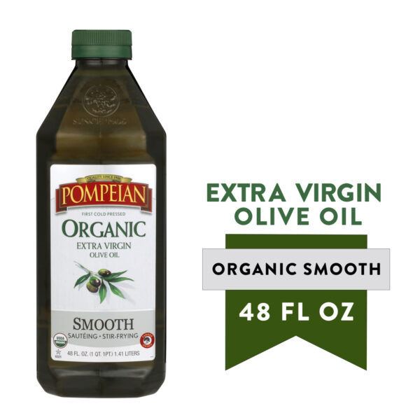 Pompeian Organic Smooth Extra Virgin Olive Oil - 48 fl oz
