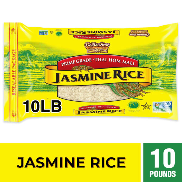 Golden Star Thai Hom Mali Jasmine Rice, 10 lbs