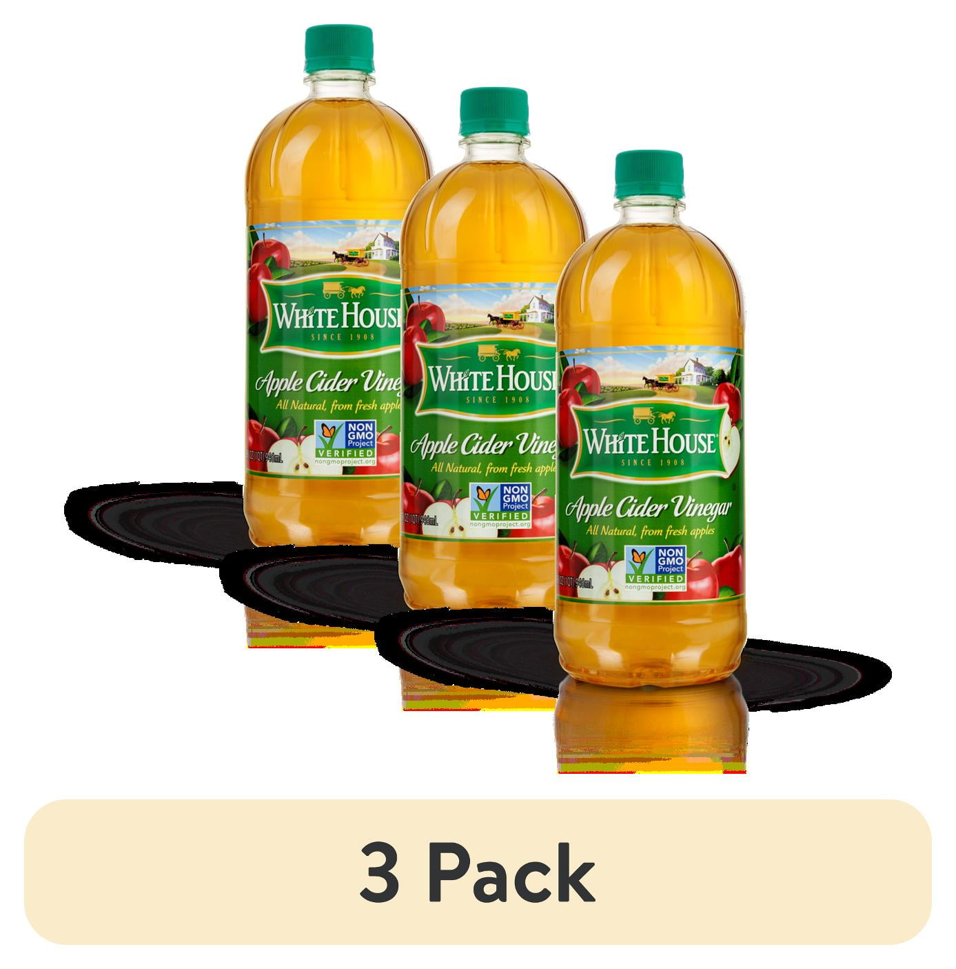 69da6a59d52dac57c81403f3c38ac4053f3c61dd10d487519ecaa.jpg (3 pack) White House Apple Cider Vinegar, 32 oz - Image 1