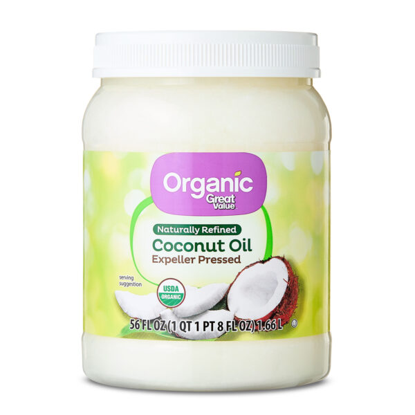Great Value Organic Naturally Refined Coconut Oil, 56 fl oz