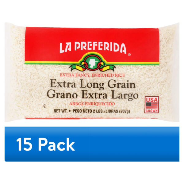 (15 pack) La Preferida Extra Long Grain Rice, 2 lb Bag