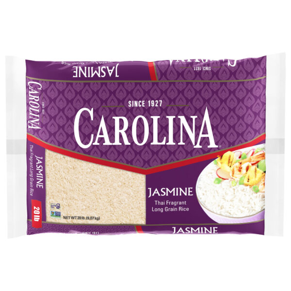 Carolina Jasmine, Thai Fragrant Long Grain, Gluten Free Rice, 20 lb Bag