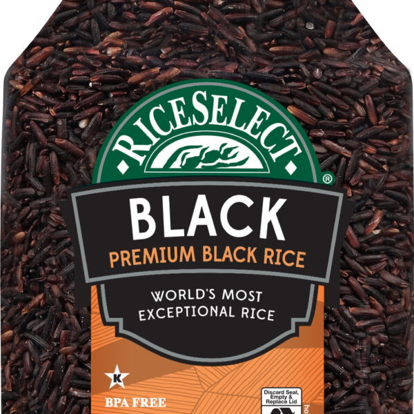 RiceSelect Gluten Free Black Rice, 22 oz Jar