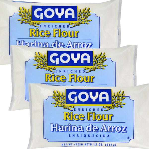 Goya - Rice Flour Enriched - Harina de Arroz,12oz.(Pack of 3)