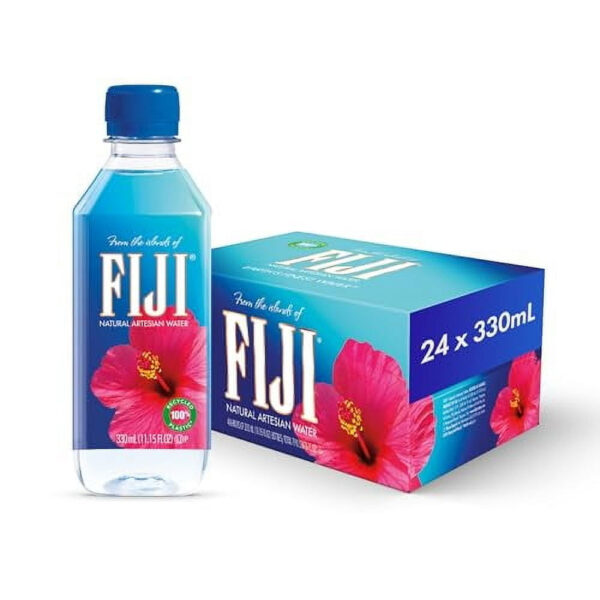 FIJI Natural Artesian Bottled Water 330 mL / 11.15 fl oz (Pack of 24)