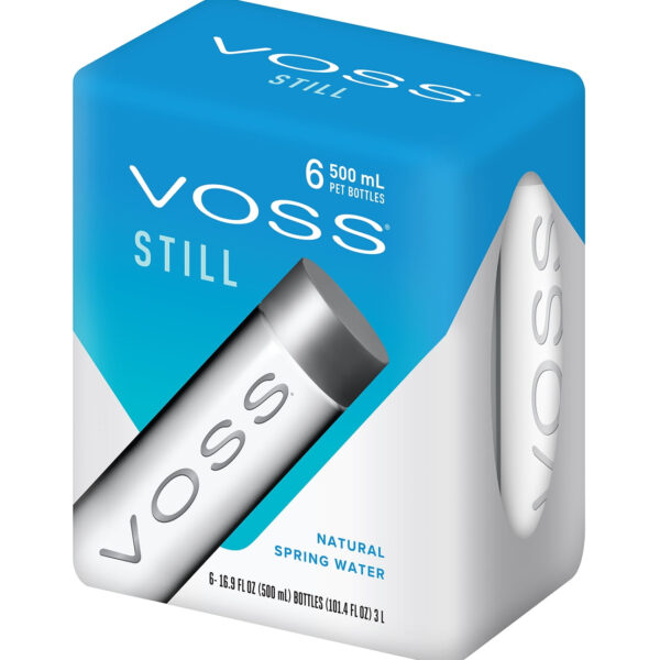 VOSS Water Still 500 mL / 16.9 oz PET 6 Pack