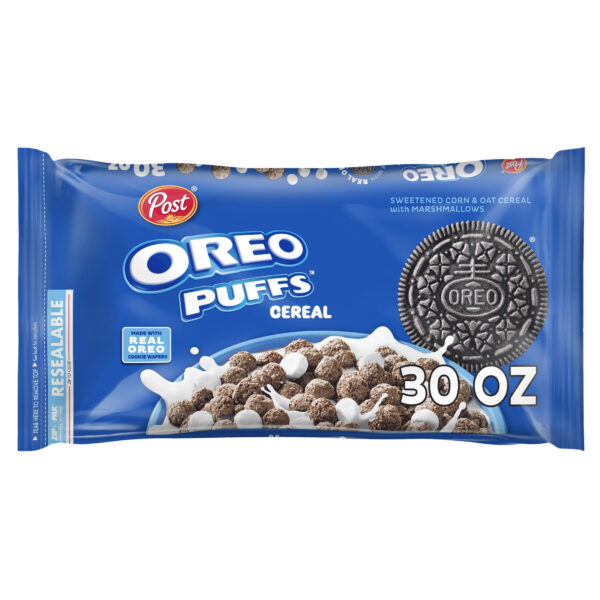Post Oreo Puffs Breakfast Cereal Bag - 30 oz