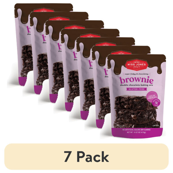 (7 pack) Miss Jones Baking Co. Gluten Free Double Chocolate Brownie Mix