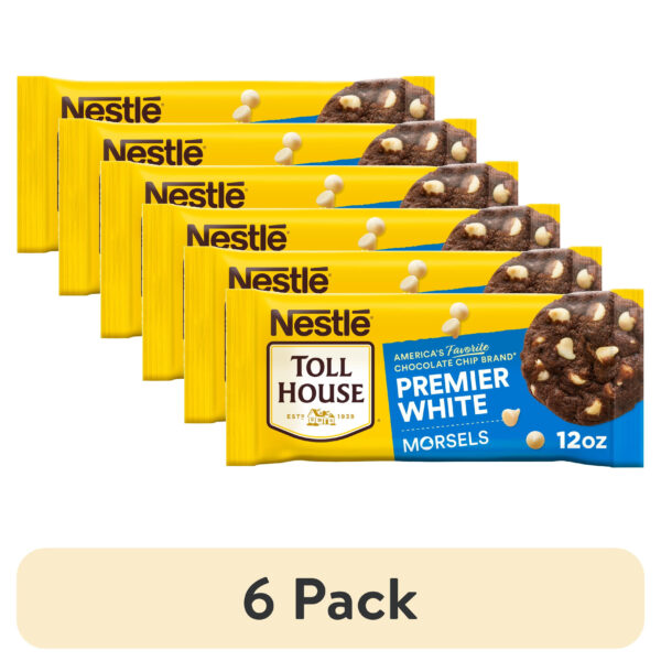 (6 pack) Nestle Toll House Premier White Regular Baking Chips, 12 oz Bag