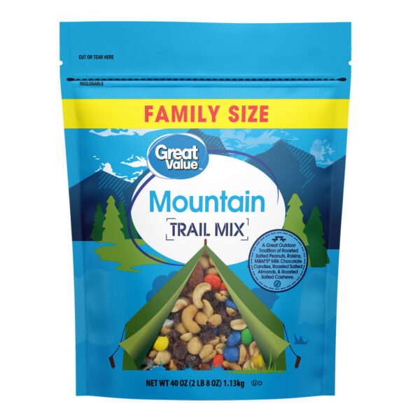 Great Value Mountain Trail Mix, Family Size, 40 oz